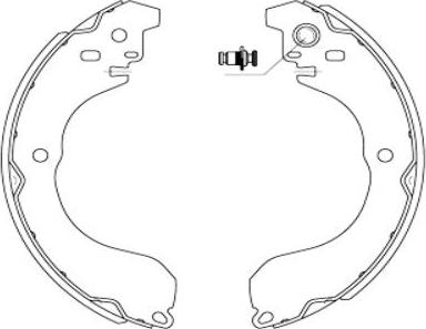 SB BS21398 - Комплект гальм, барабанний механізм autozip.com.ua