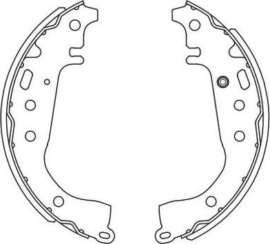 SB BS21342 - Комплект гальм, барабанний механізм autozip.com.ua