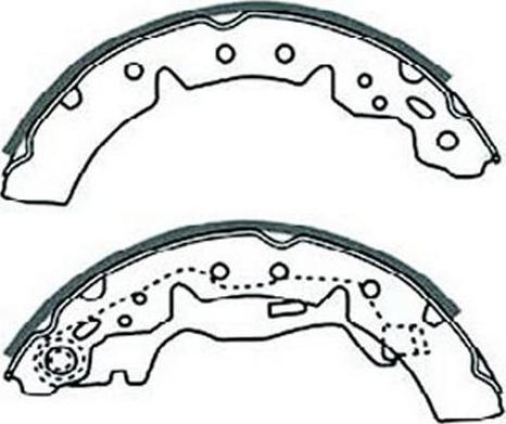 SB BS21354 - Комплект гальм, барабанний механізм autozip.com.ua