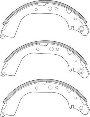 SB BS21305 - Комплект гальм, барабанний механізм autozip.com.ua