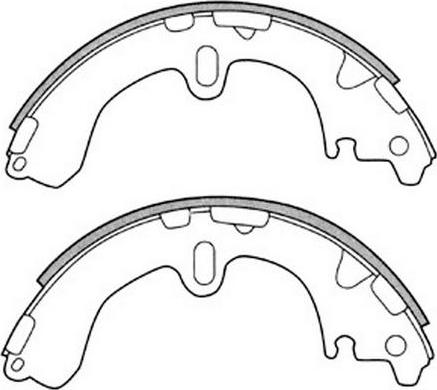 SB BS21311 - Комплект гальм, барабанний механізм autozip.com.ua
