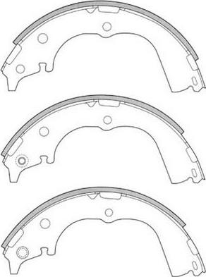 SB BS21317 - Комплект гальм, барабанний механізм autozip.com.ua