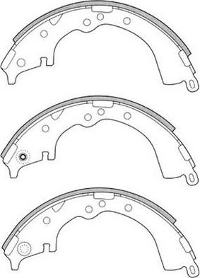 SB BS21335 - Комплект гальм, барабанний механізм autozip.com.ua