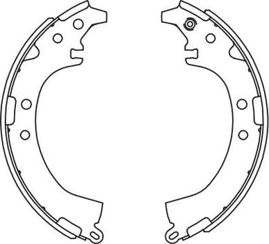 SB BS21333 - Комплект гальм, барабанний механізм autozip.com.ua