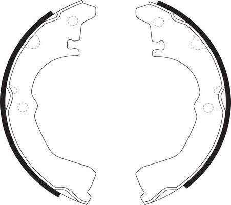 SB BS21262 - Комплект гальм, барабанний механізм autozip.com.ua