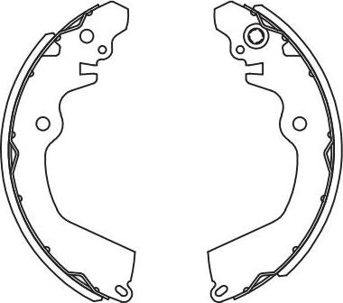 SB BS23701 - Комплект гальм, барабанний механізм autozip.com.ua