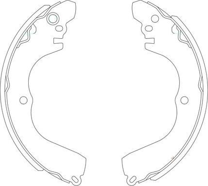 SB BS23723 - Комплект гальм, барабанний механізм autozip.com.ua