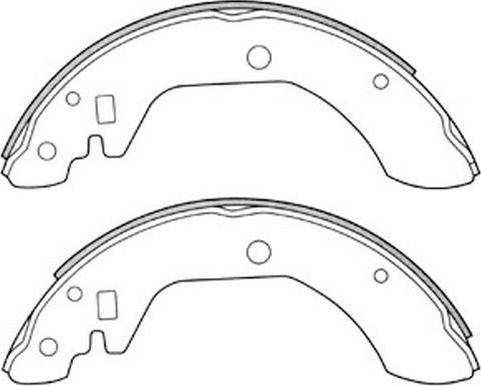 SB BS22148 - Комплект гальм, барабанний механізм autozip.com.ua