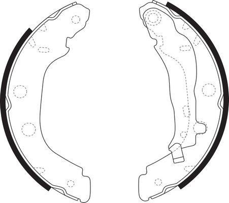 SB BS22230 - Комплект гальм, барабанний механізм autozip.com.ua