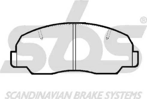 SBS 1501229948 - Гальмівні колодки, дискові гальма autozip.com.ua