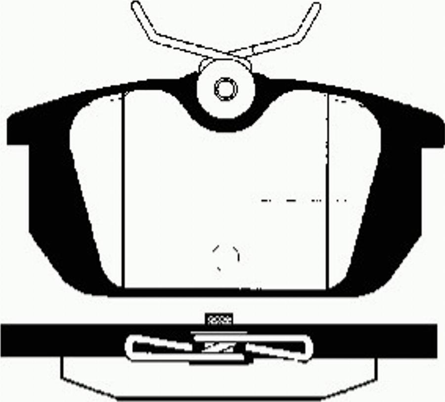 SBS 1501229983 - Гальмівні колодки, дискові гальма autozip.com.ua