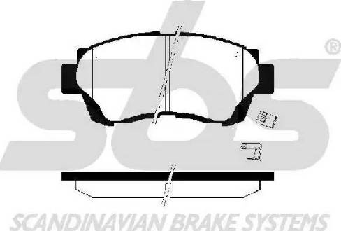 SBS 1501224535 - Гальмівні колодки, дискові гальма autozip.com.ua