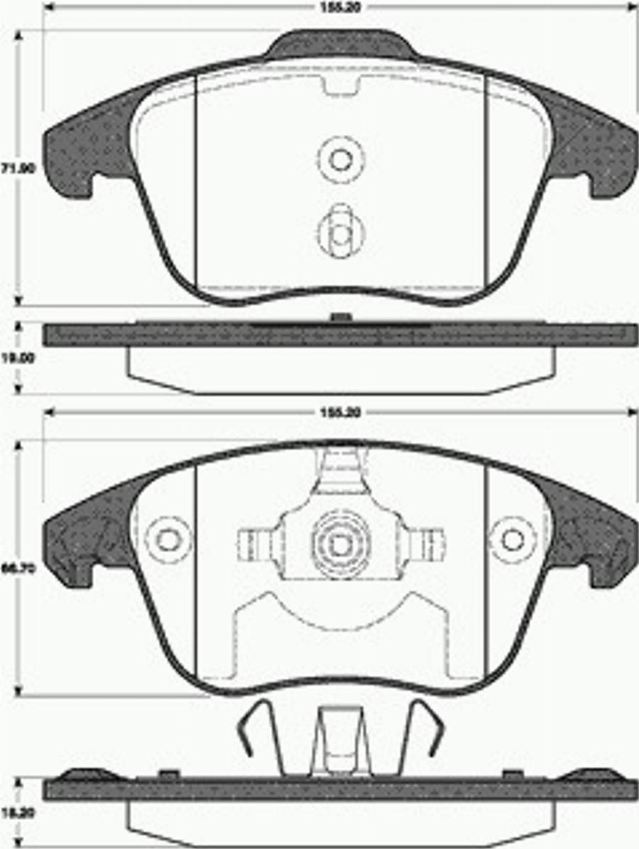 SBS 1501221956 - Гальмівні колодки, дискові гальма autozip.com.ua