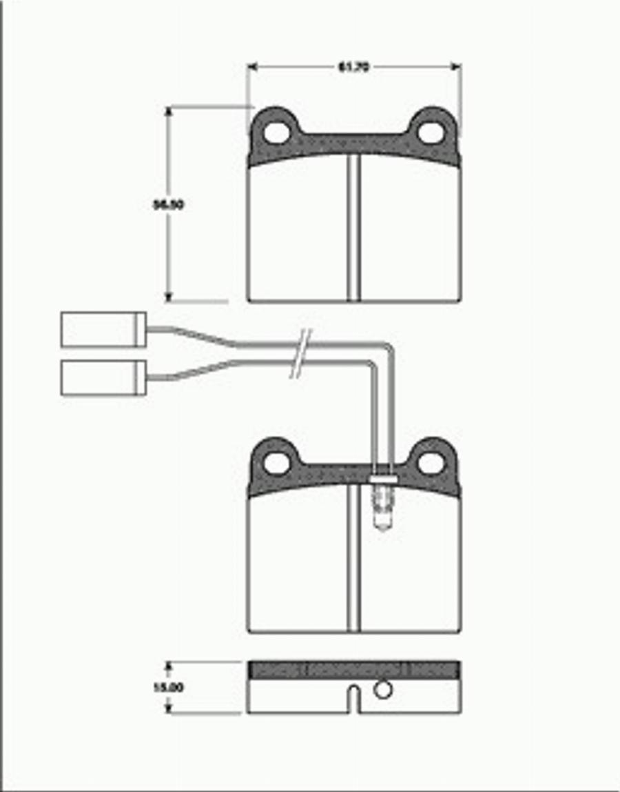 SBS 1501221004 - Гальмівні колодки, дискові гальма autozip.com.ua