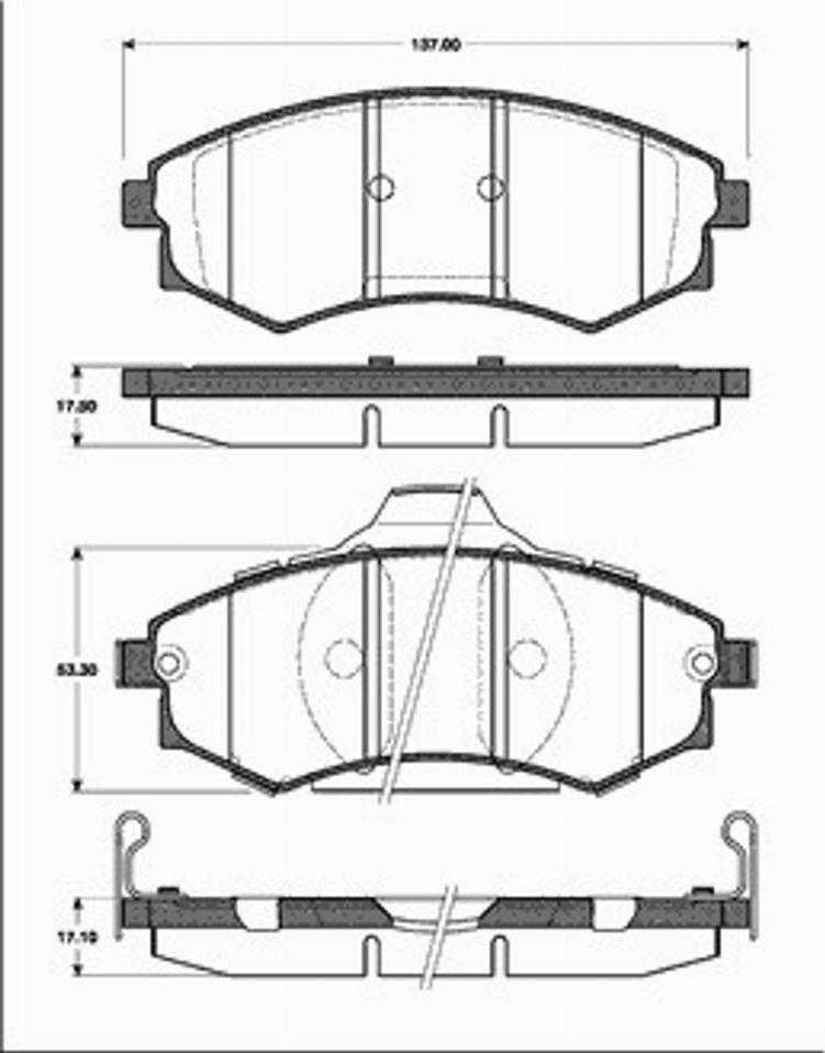 SBS 1501223423 - Гальмівні колодки, дискові гальма autozip.com.ua