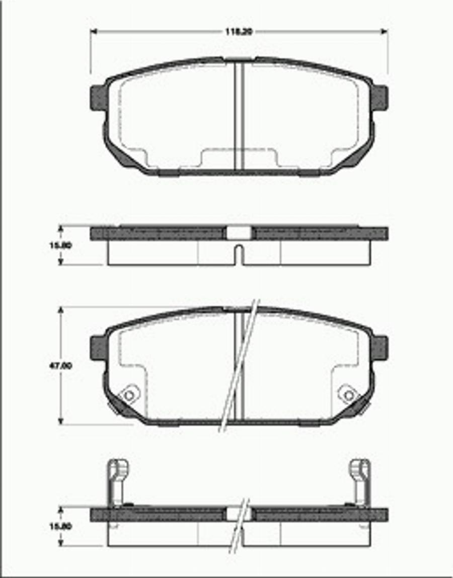 SBS 1501223509 - Гальмівні колодки, дискові гальма autozip.com.ua