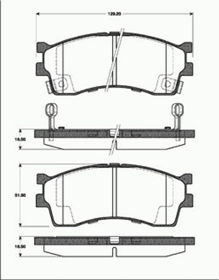 SBS 1501223507 - Гальмівні колодки, дискові гальма autozip.com.ua