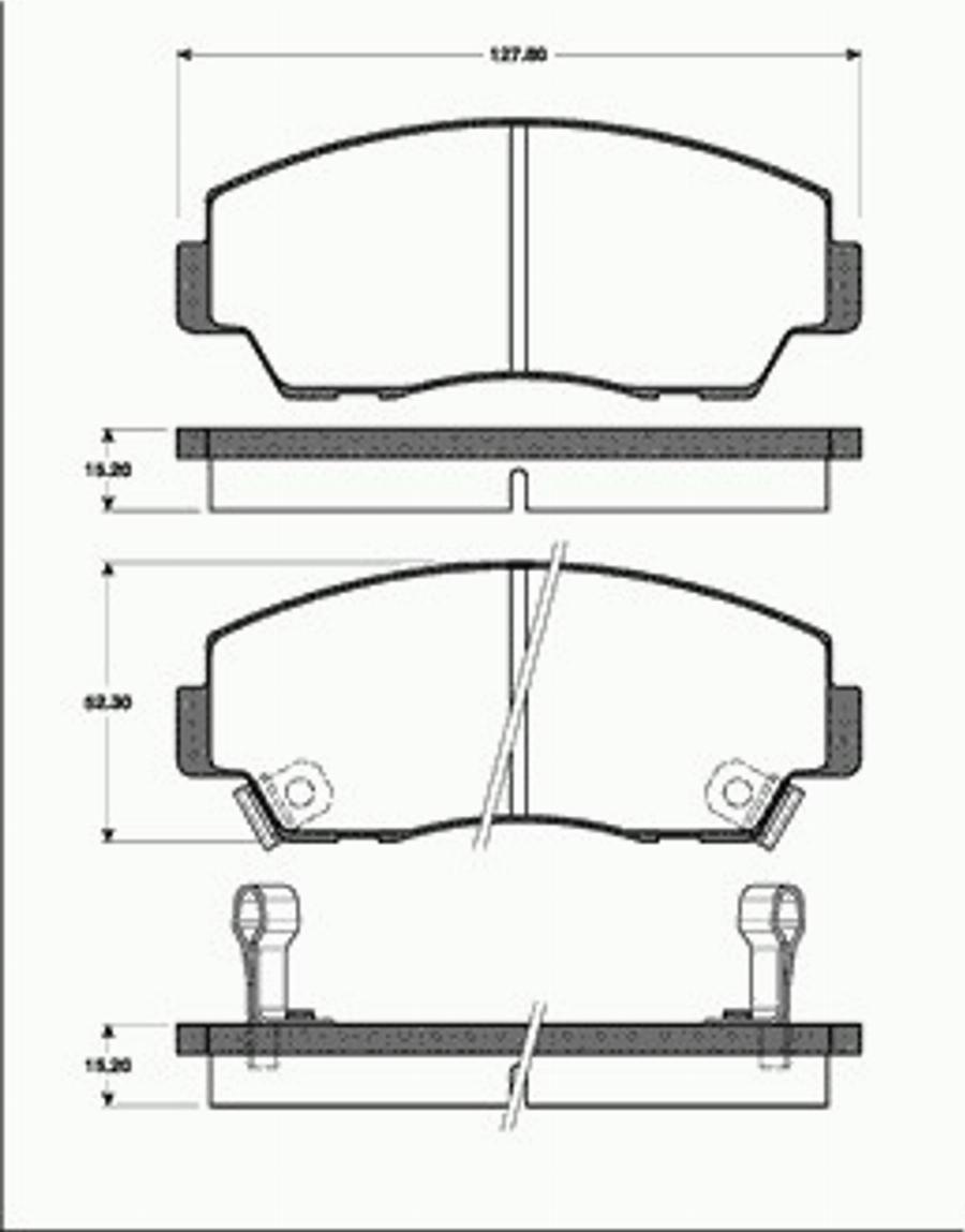 SBS 1501223219 - Гальмівні колодки, дискові гальма autozip.com.ua
