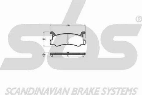 SBS 1501223215 - Гальмівні колодки, дискові гальма autozip.com.ua