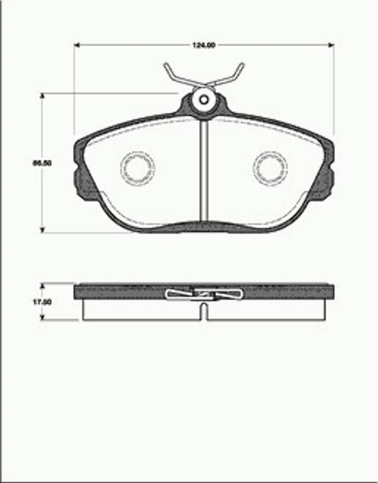 SBS 1501222538 - Гальмівні колодки, дискові гальма autozip.com.ua