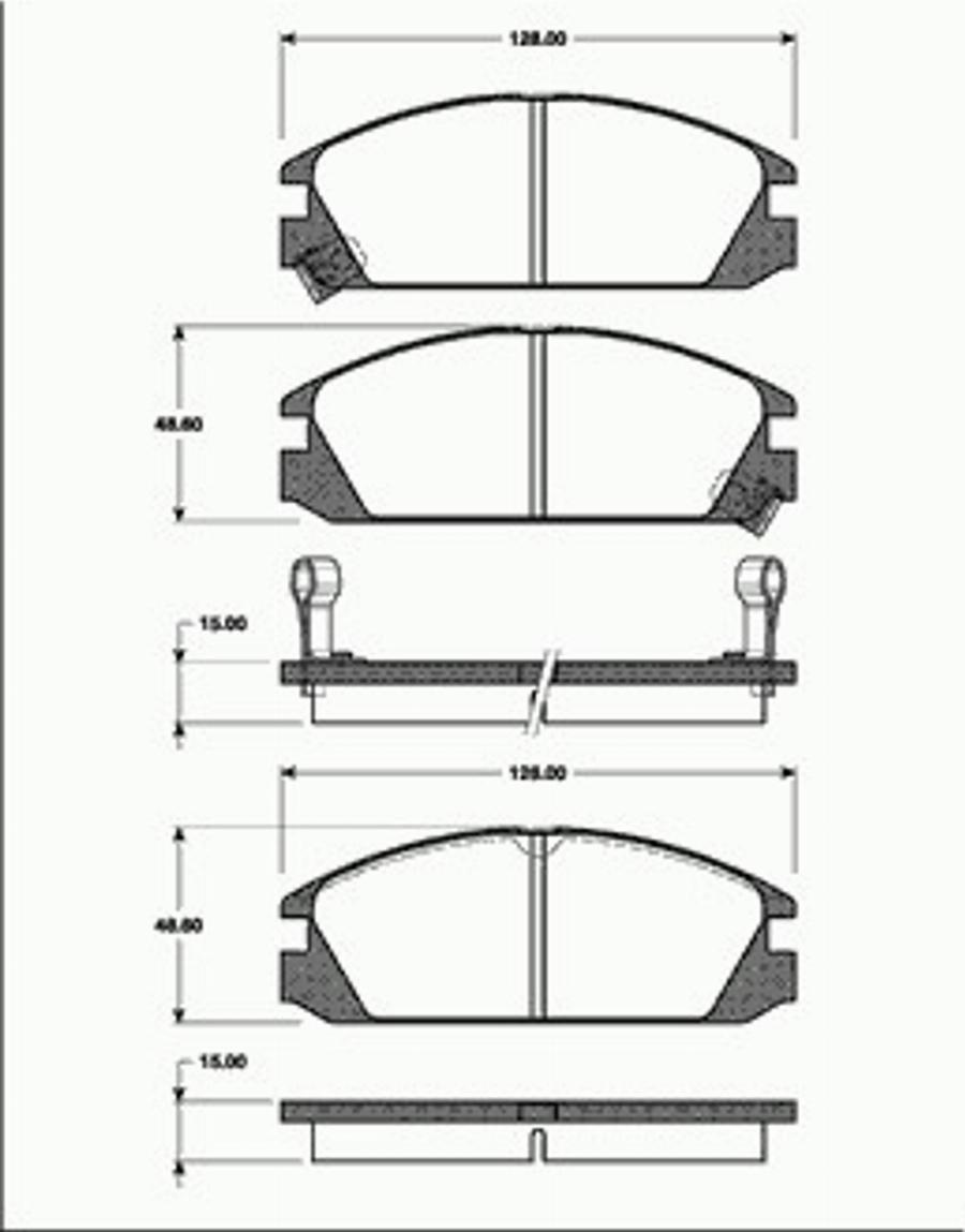 SBS 1501222607 - Гальмівні колодки, дискові гальма autozip.com.ua