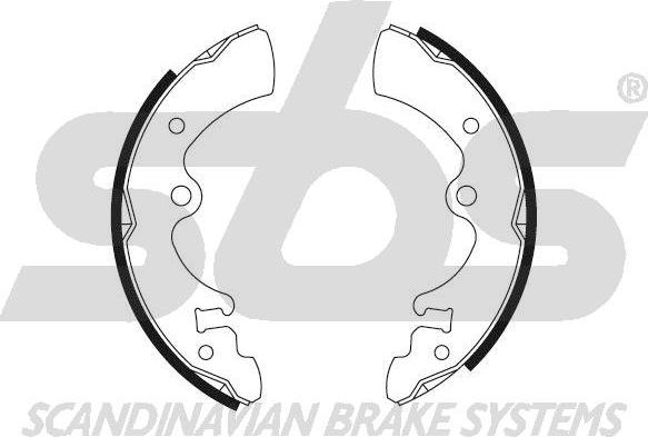 SBS 18492722341 - Комплект гальм, барабанний механізм autozip.com.ua