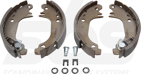 SBS 18512719491 - Комплект гальм, ручник, парковка autozip.com.ua