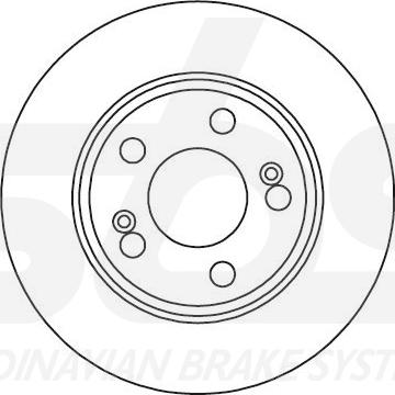 SBS 1815203951 - Гальмівний диск autozip.com.ua