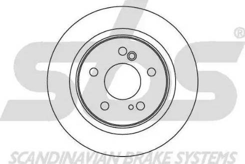 SBS 1815203312 - Гальмівний диск autozip.com.ua