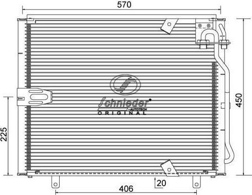 SCHNIEDER AUTOTECH BMS85.00058 - Конденсатор, кондиціонер autozip.com.ua