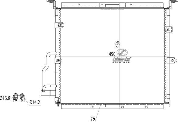 SCHNIEDER AUTOTECH BMS85.00024 - Конденсатор, кондиціонер autozip.com.ua