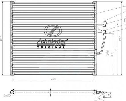 SCHNIEDER AUTOTECH BMS85.00025 - Конденсатор, кондиціонер autozip.com.ua