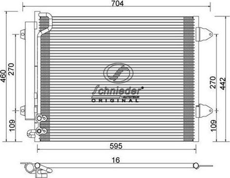 SCHNIEDER AUTOTECH BMS85.00073 - Конденсатор, кондиціонер autozip.com.ua