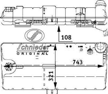 SCHNIEDER AUTOTECH MNT32.00022 - Компенсаційний бак, охолоджуюча рідина autozip.com.ua