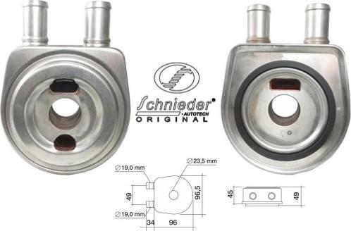 SCHNIEDER AUTOTECH VLT62.00020 - Масляний радіатор, моторна олія autozip.com.ua