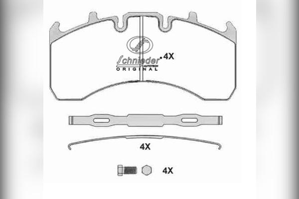 SCHNIEDER AUTOTECH VLT31.00010 - Гальмівні колодки, дискові гальма autozip.com.ua
