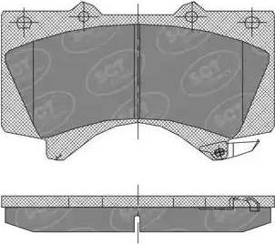 SCT-MANNOL SP 400 PR - Гальмівні колодки, дискові гальма autozip.com.ua