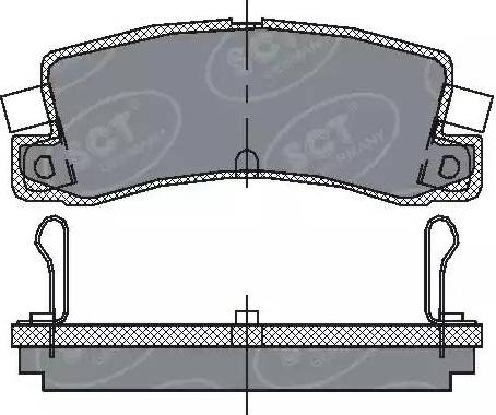 SCT-MANNOL SP 106 PR - Гальмівні колодки, дискові гальма autozip.com.ua