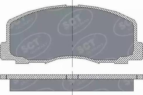 SCT-MANNOL SP 117 PR - Гальмівні колодки, дискові гальма autozip.com.ua