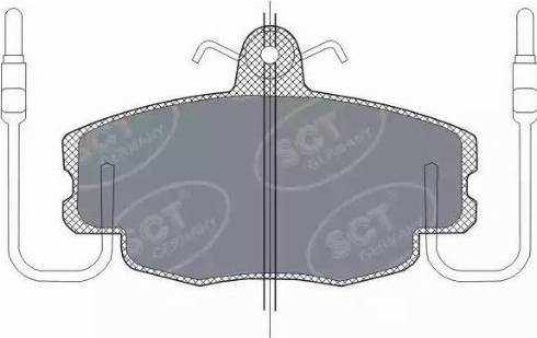 SCT-MANNOL SP 189 PR - Гальмівні колодки, дискові гальма autozip.com.ua