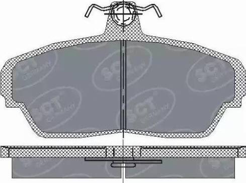 SCT-MANNOL SP 187 PR - Гальмівні колодки, дискові гальма autozip.com.ua