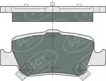 SCT-MANNOL SP 382 PR - Гальмівні колодки, дискові гальма autozip.com.ua