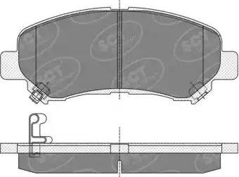 SCT-MANNOL SP 337 PR - Гальмівні колодки, дискові гальма autozip.com.ua