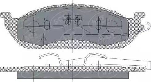 SCT-MANNOL SP 244 PR - Гальмівні колодки, дискові гальма autozip.com.ua