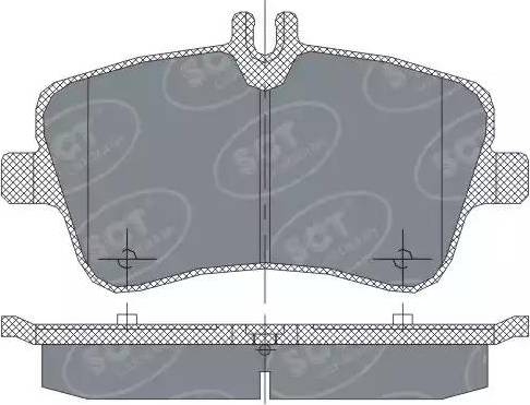 SCT-MANNOL SP 246 PR - Гальмівні колодки, дискові гальма autozip.com.ua