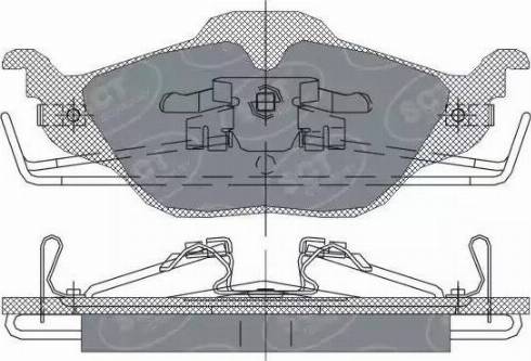 SCT-MANNOL SP 241 PR - Гальмівні колодки, дискові гальма autozip.com.ua