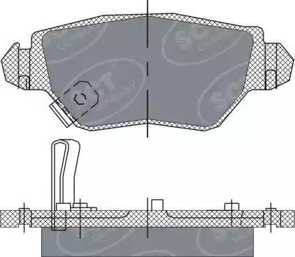 SCT-MANNOL SP 242 PR - Гальмівні колодки, дискові гальма autozip.com.ua