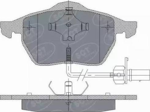 SCT-MANNOL SP 259 PR - Гальмівні колодки, дискові гальма autozip.com.ua