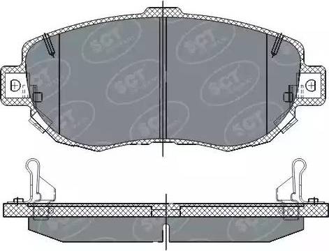 SCT-MANNOL SP 261 PR - Гальмівні колодки, дискові гальма autozip.com.ua