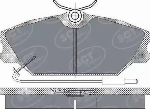 SCT-MANNOL SP 215 PR - Гальмівні колодки, дискові гальма autozip.com.ua